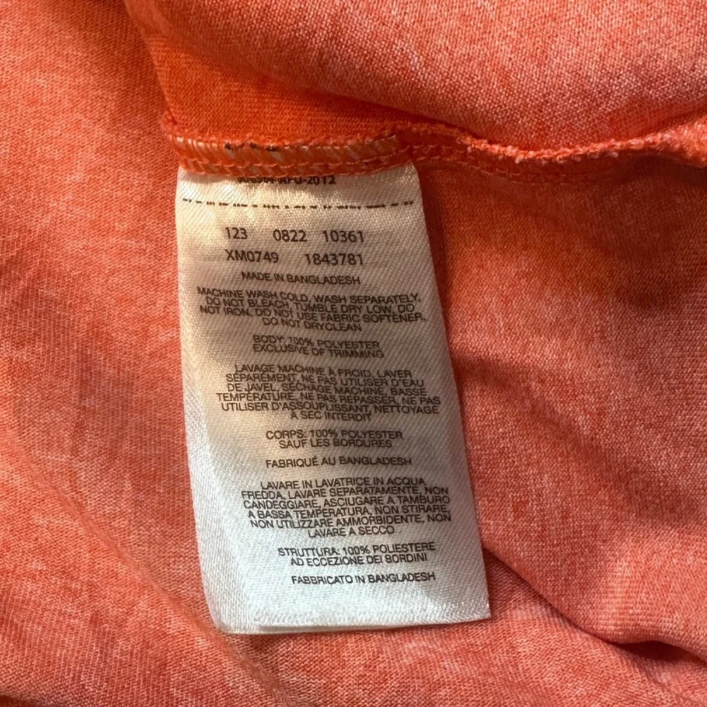 Columbia T-Shirt Mens XL Orange Omni-Wick Regular Fit Short Sleeve XM0749 Active